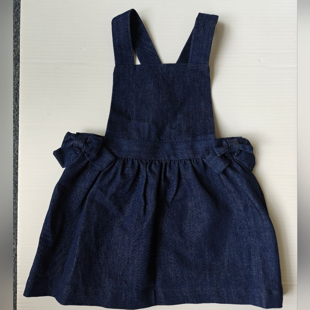 Jacadi Baby girl pinafore denim dress